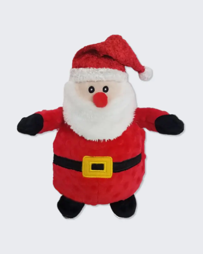 Dotty Santa Plush Squeaky Dog Toy 1