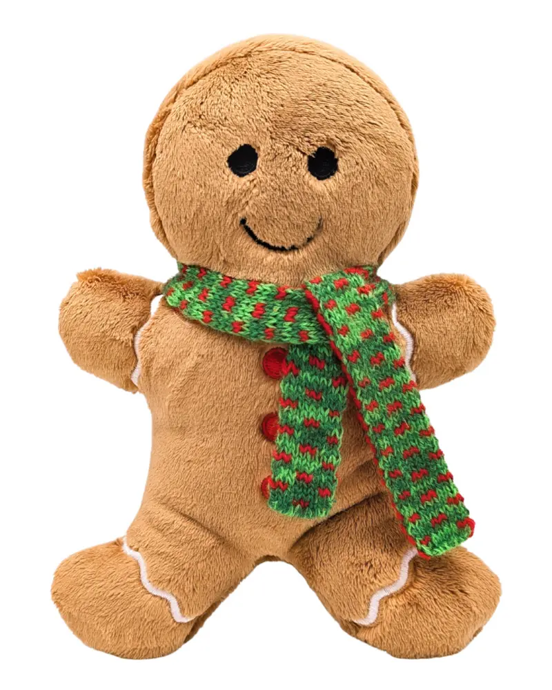 Geri Gingerbread Holiday Plush Squeaky Dog Toy 1