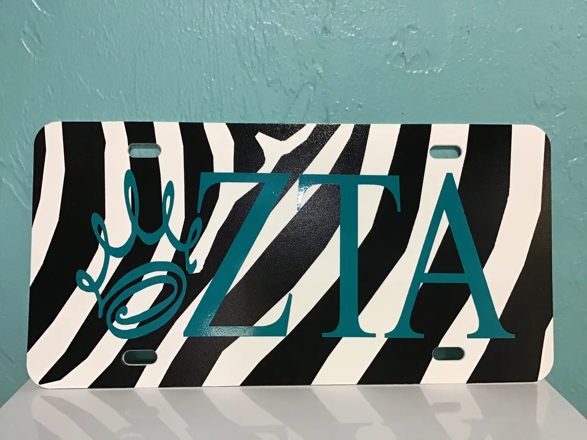 Zeta Tau Alpha License Plate 1
