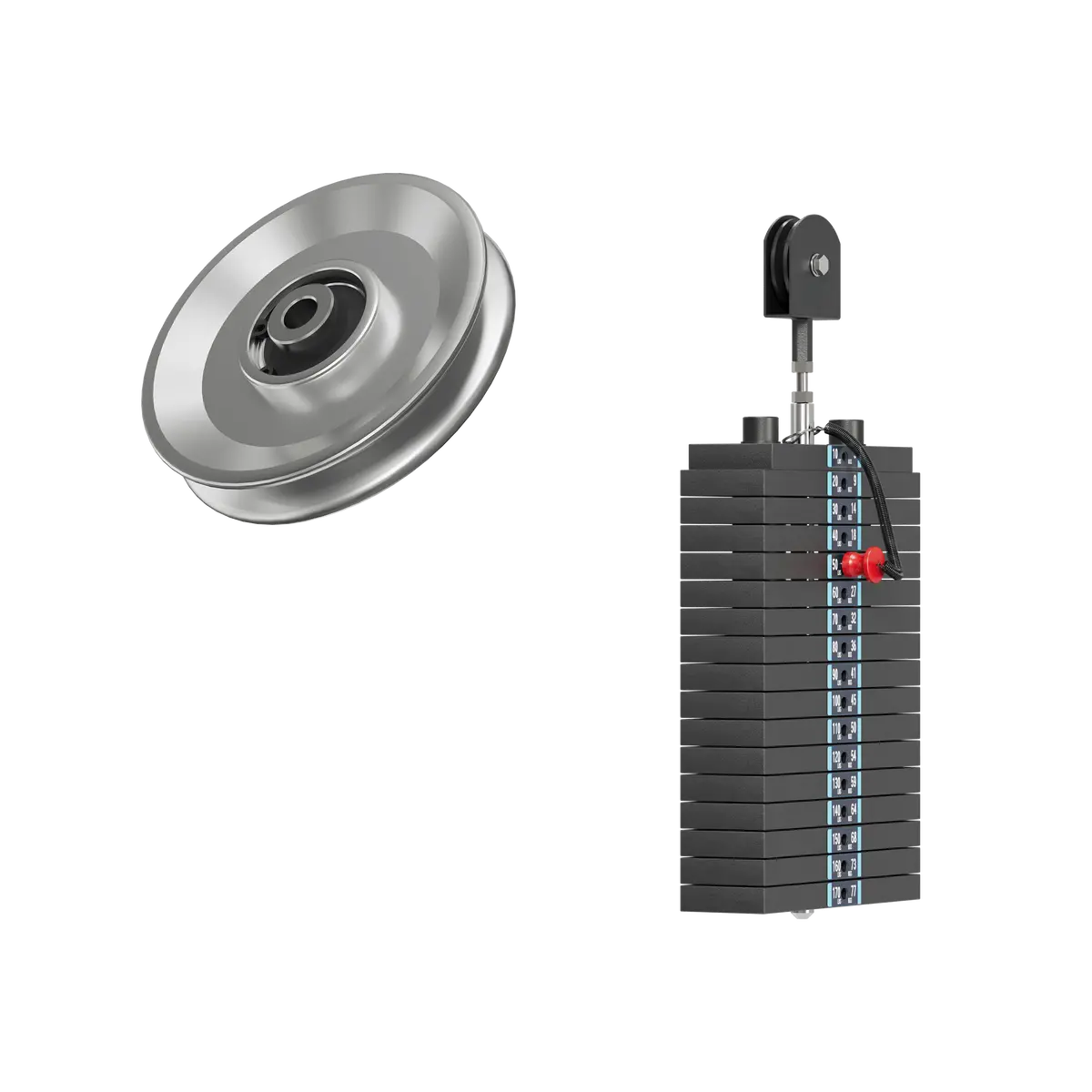 Major Fitness Aluminum Pulley & Weight Stack Bundle 1