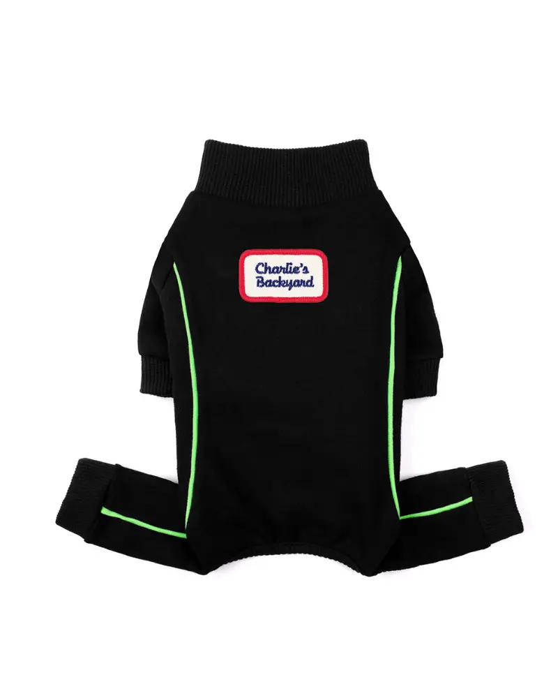 Bruce Warmer Dog Onesie In Black << Clearance >> 1