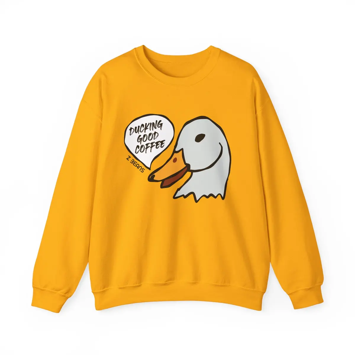 Ducking Good Z Beans Coffee Crewneck Sweatshirt 4