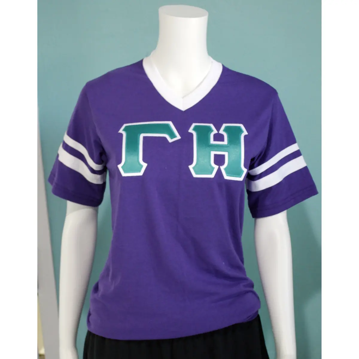 Gamma Eta V Neck Striped Jersey 1