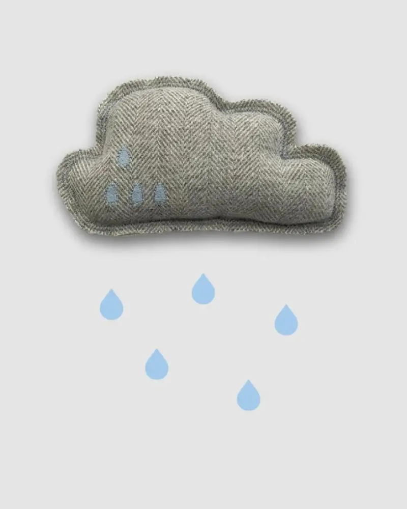 Cloud Catnip Pillow Toy In Grey (Made In The Usa) 1