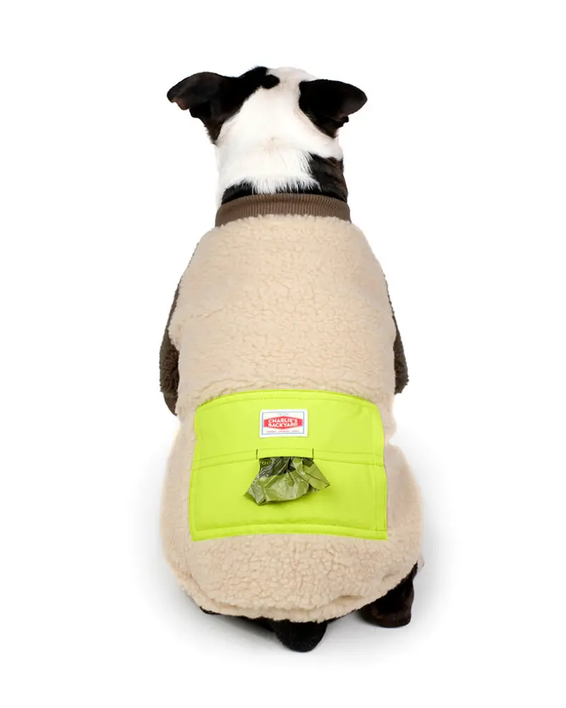 Tripper Nubbly Fleece Dog Pullover In Beige (Final Sale) 1