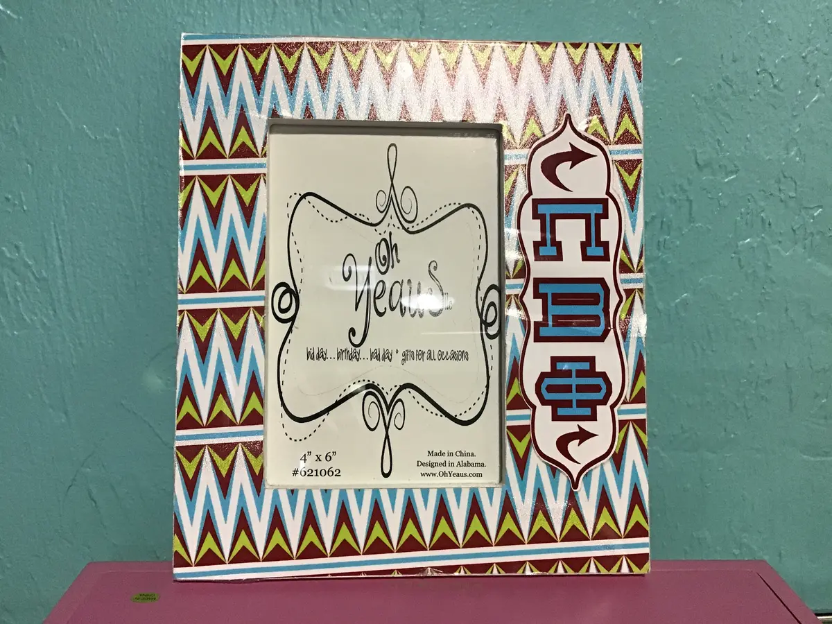 Pi Beta Phi 4X6 Picture Frame 1