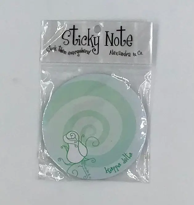Kappa Delta Round Notepad 1