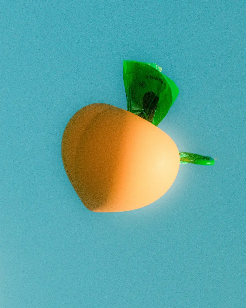Peach Poop Bag Holder 1