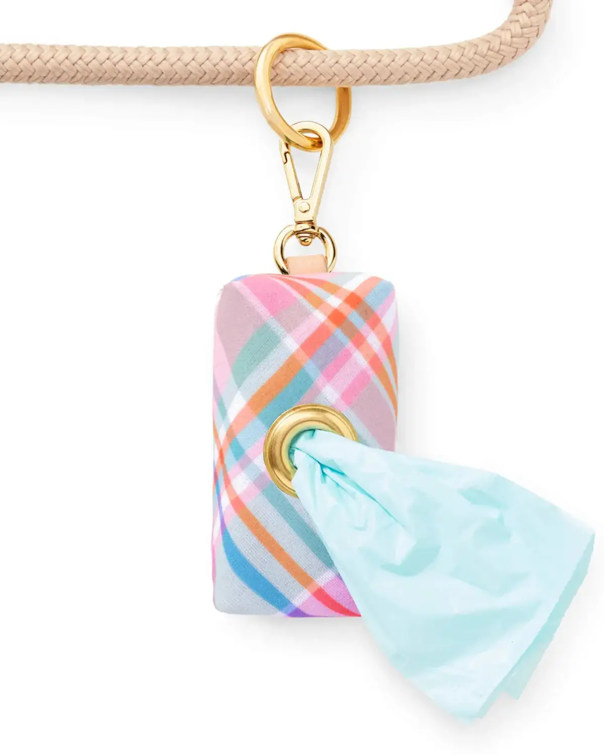 Blooming Plaid Waste Bag Dispenser (Made In The Usa) 1
