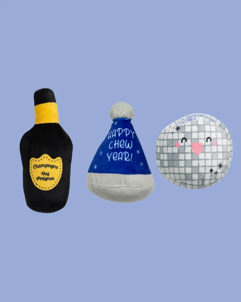 Yappy Chew Year Squeaky Dog Toy Set 1