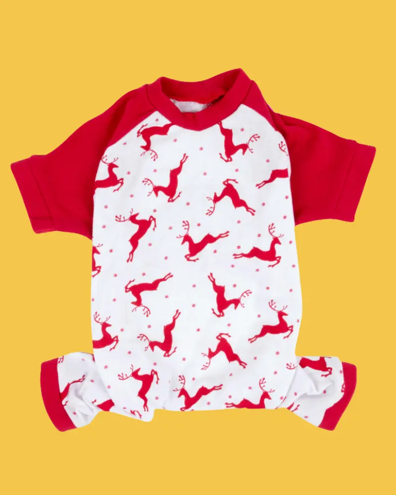 Prancing Reindeers Howliday Pet Pajamas (Final Sale) 2