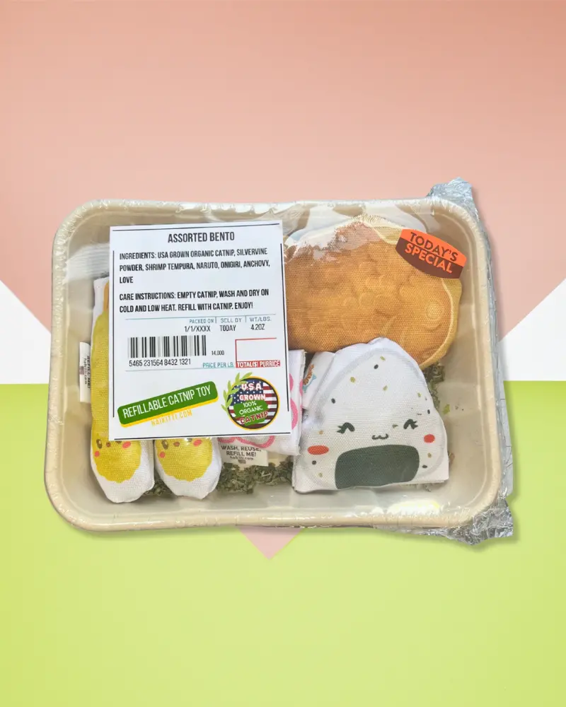 Bento Cat Toy Gift Set (Made In The Usa) 1