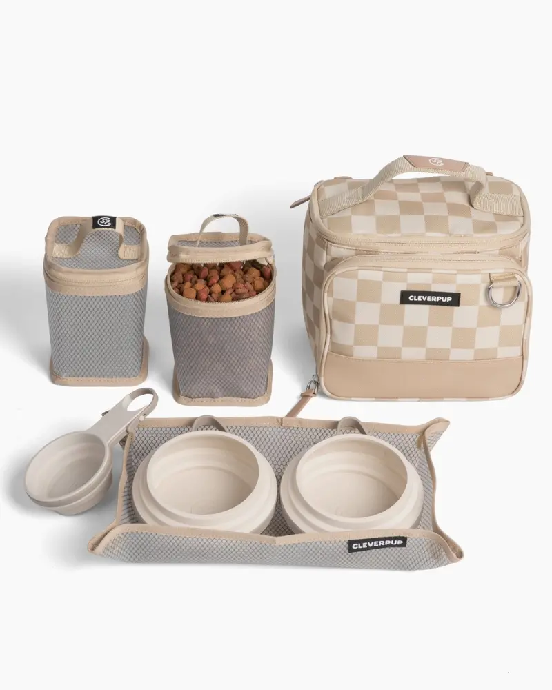 Bistro Box Dog Food Travel Kit In Check 1