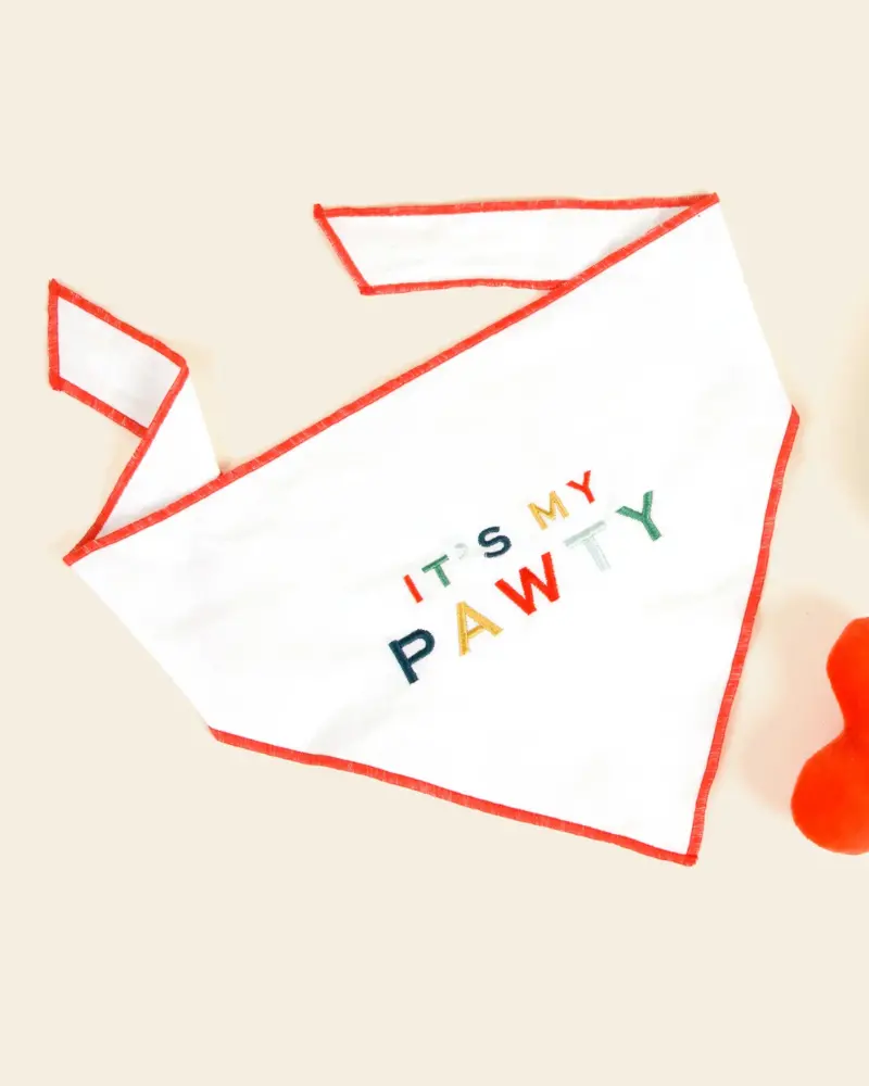 It's My Pawty Dog Bandana 1