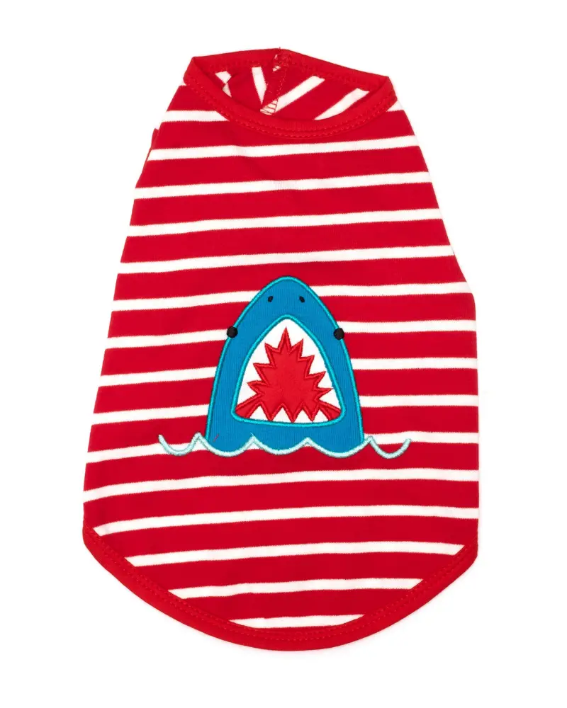 Paws Shark Dog Tee 1