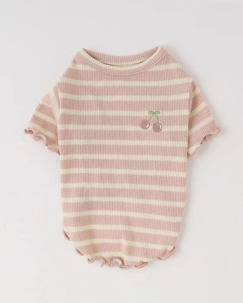 Ribbed Fruit Dog T-Shirts In Cherry Or Pineapple (Final Sale) 2