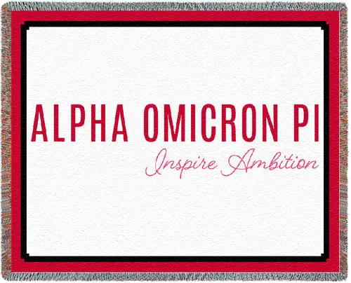 Alpha Omicron Pi Afghan 1