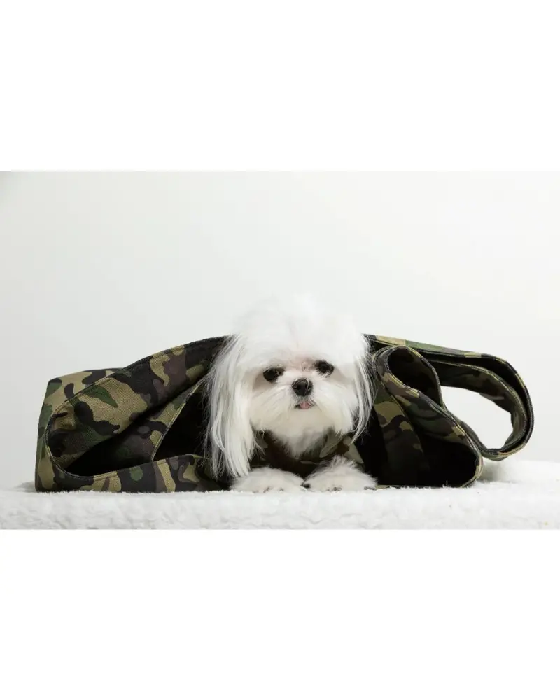 The Snuggit Crossbody Dog Sling In Chester Camo (Made In Canada) (Final Sale) 5