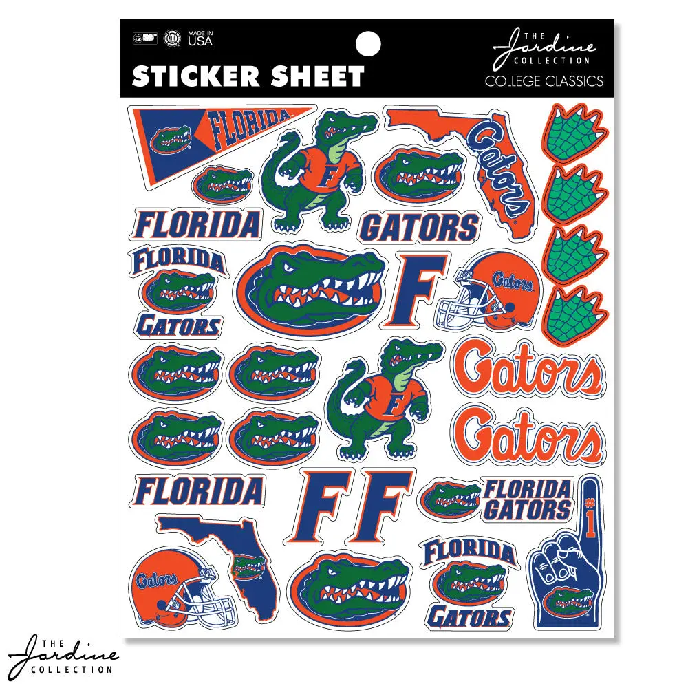 University Of Florida Sticker Sheet 1