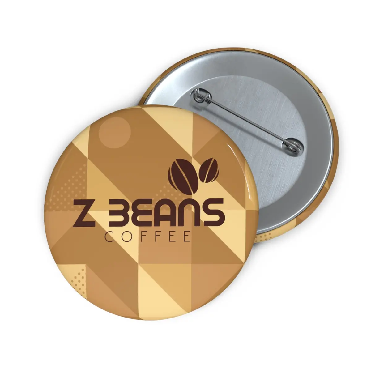 Z Beans Logo Pin Back Button 2