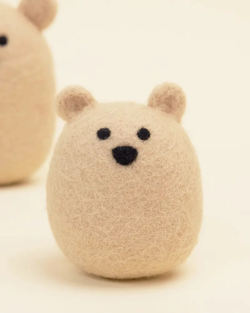 Wool Bear Dog Toy 1