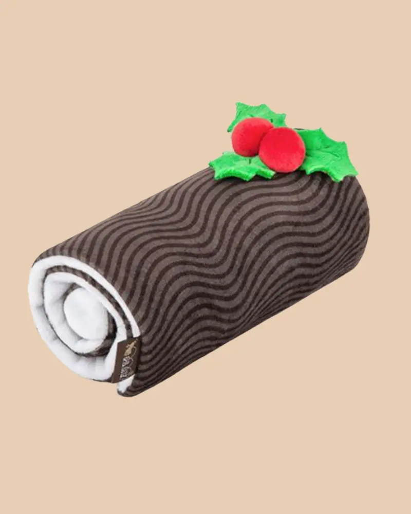 Yule Log Crinkle Dog Toy 1