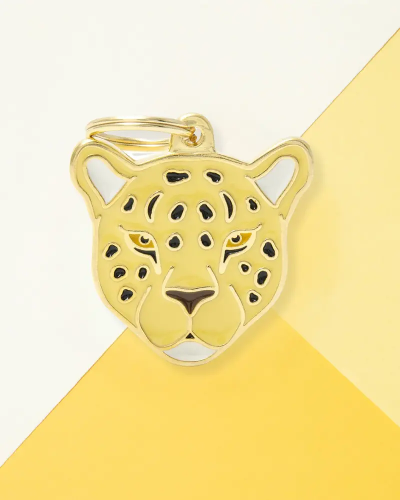 Spotted Leopard Custom Pet Id Tag 1