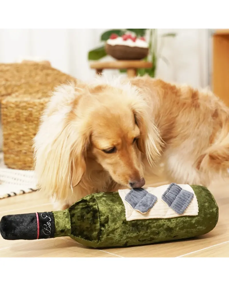Merlot Squeaky Plush Dog Enrichment Toy (Final Sale) 1