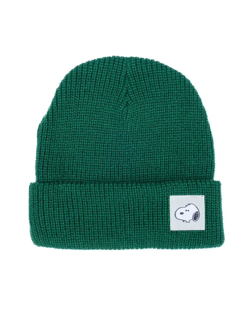 Snoopy Beanie In Forest Green 1