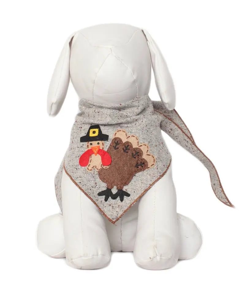 Tom The Turkey Thanksgiving Dog Bandana 1