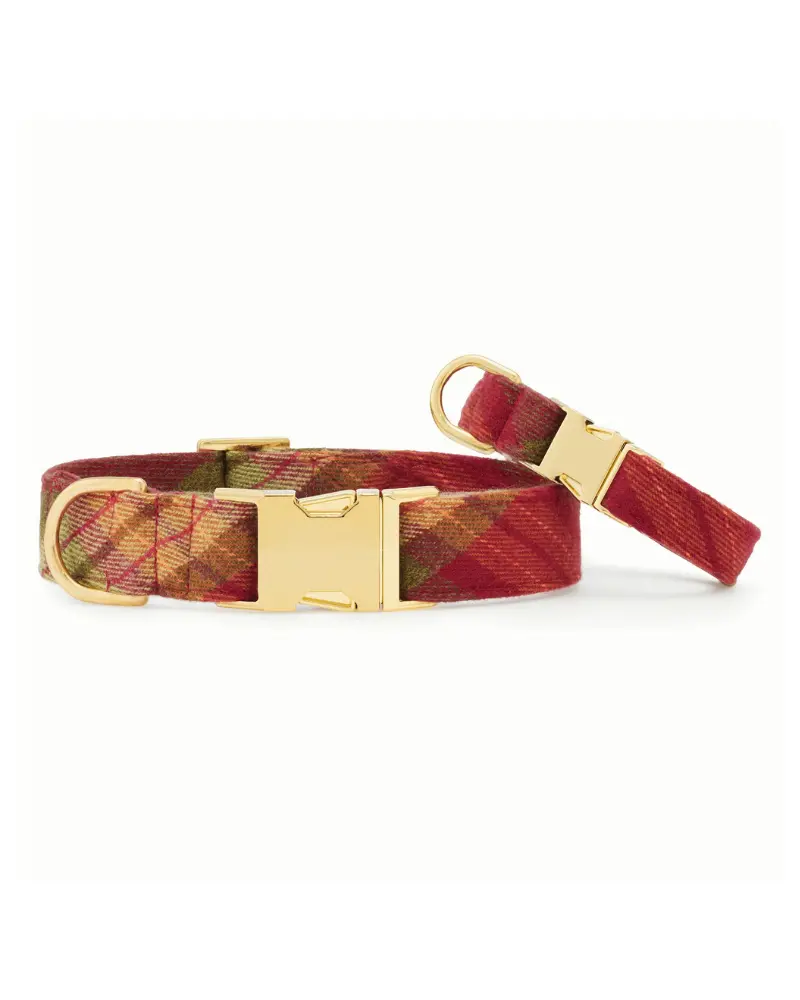 Orchard Plaid Flannel Dog Collar (Made In The Usa) (Final Sale) 1