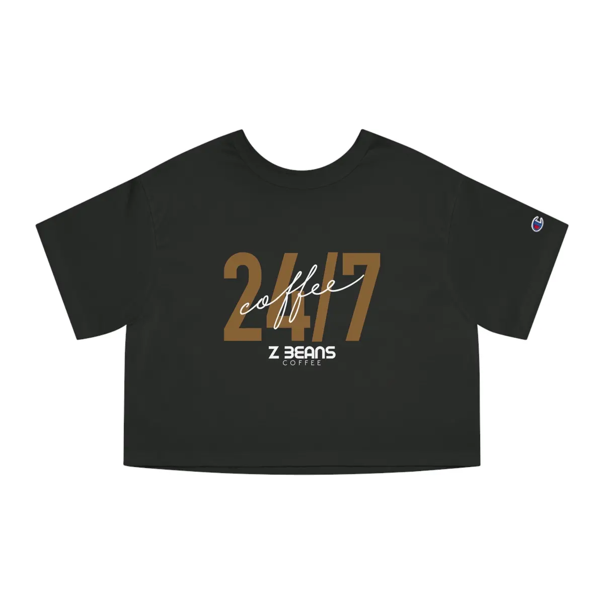 24/7 Coffee - Champion Heritage Cropped T-Shirt 1