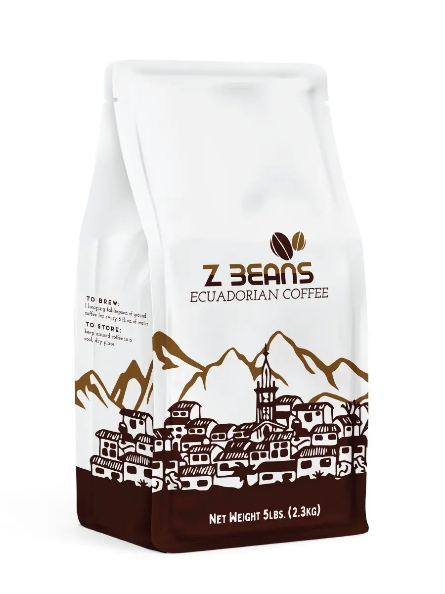 5Lb. Coffee Bags - 2 Bags - Silver 1
