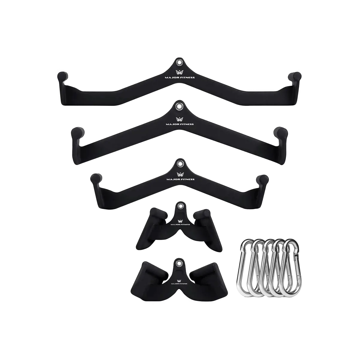 Major Fitness 5Pcs Cable Lat-Pull-Down Bar Combo 1