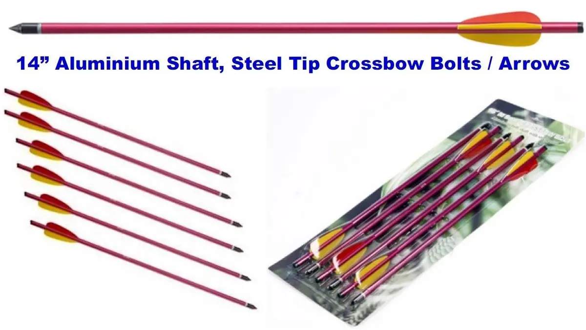 6 X 14" Crossbow Bolts 1