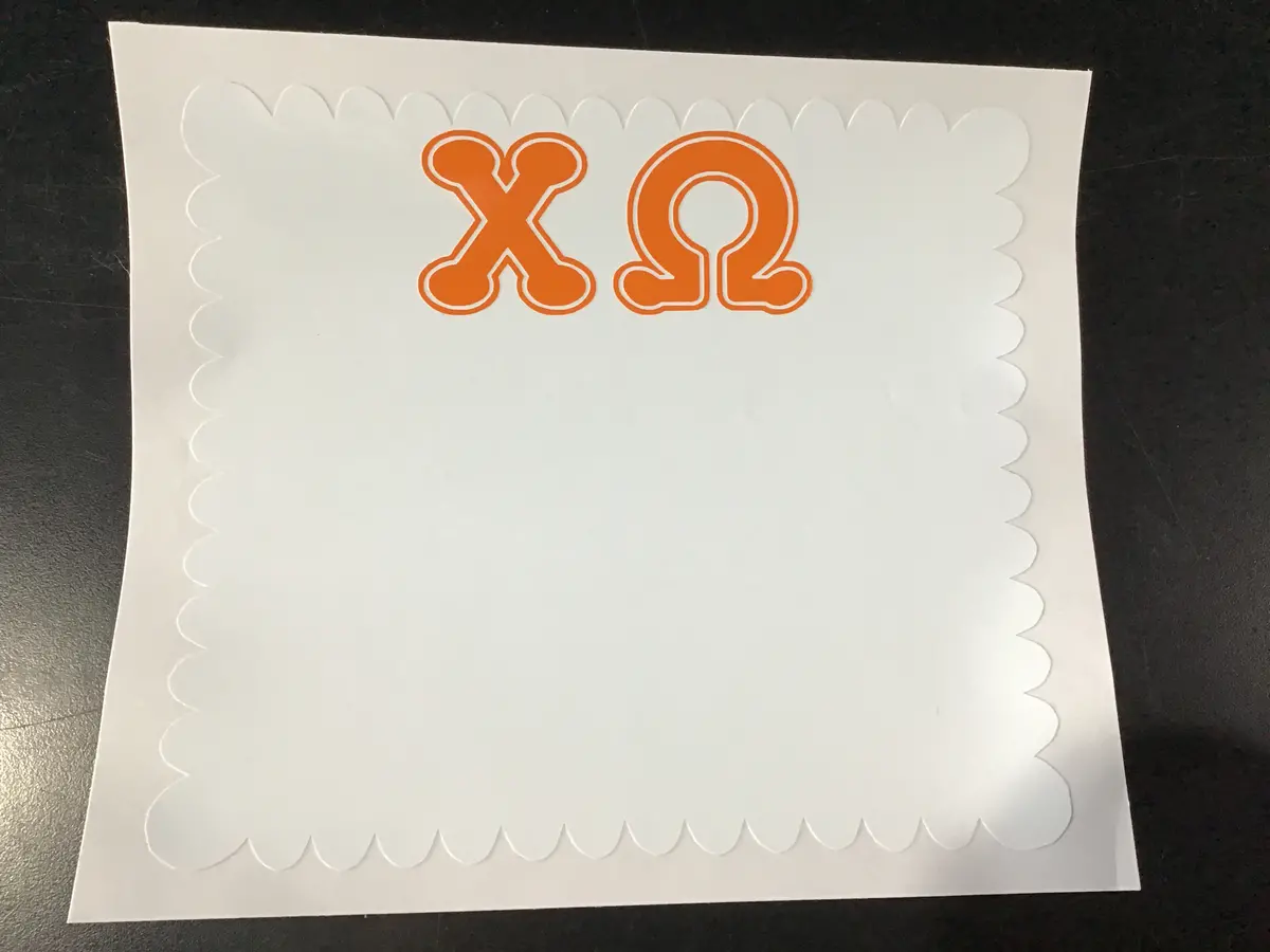 Chi Omega Sticky White Board - Discontinued 1