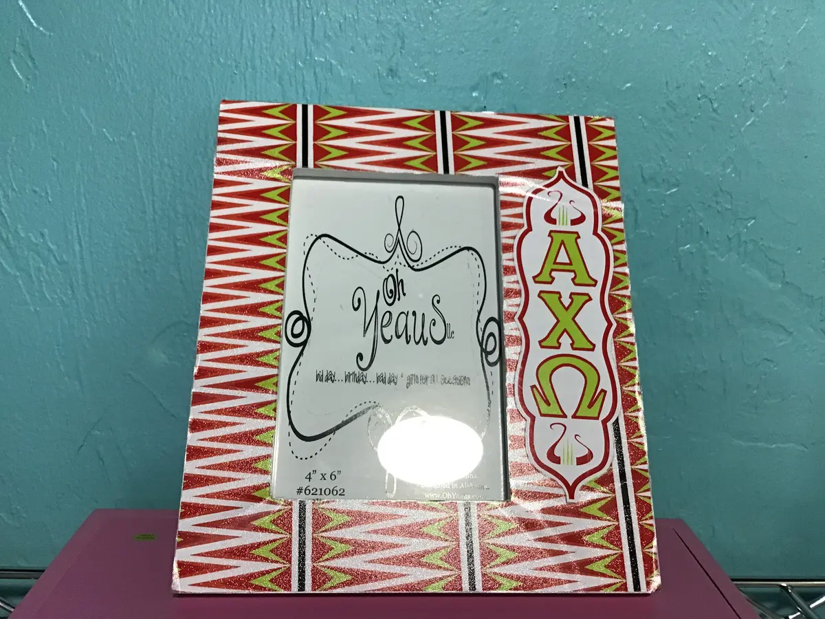 Alpha Chi Omega 4X6 Picture Frame 1