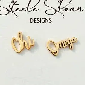 Chi Omega Studded Earrings 1