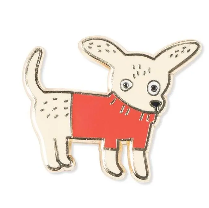 Fringe Studio | Weird Chihuhua Enamel Pin 1