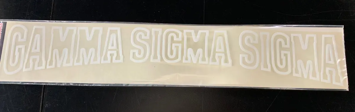 Gamma Sigma Sigma Horizontal Decal - Discontinued 1