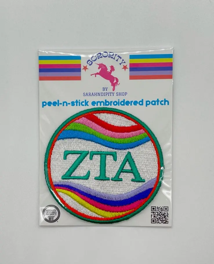 Zeta Tau Alpha Colorful Peel & Stick Patch 1
