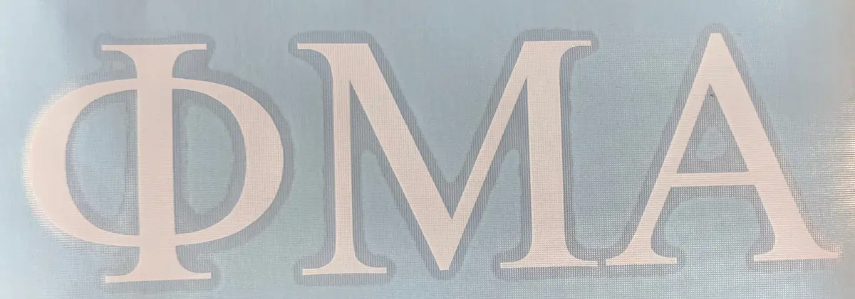 Frat Phi Mu Alpha Vinyl Decal 1