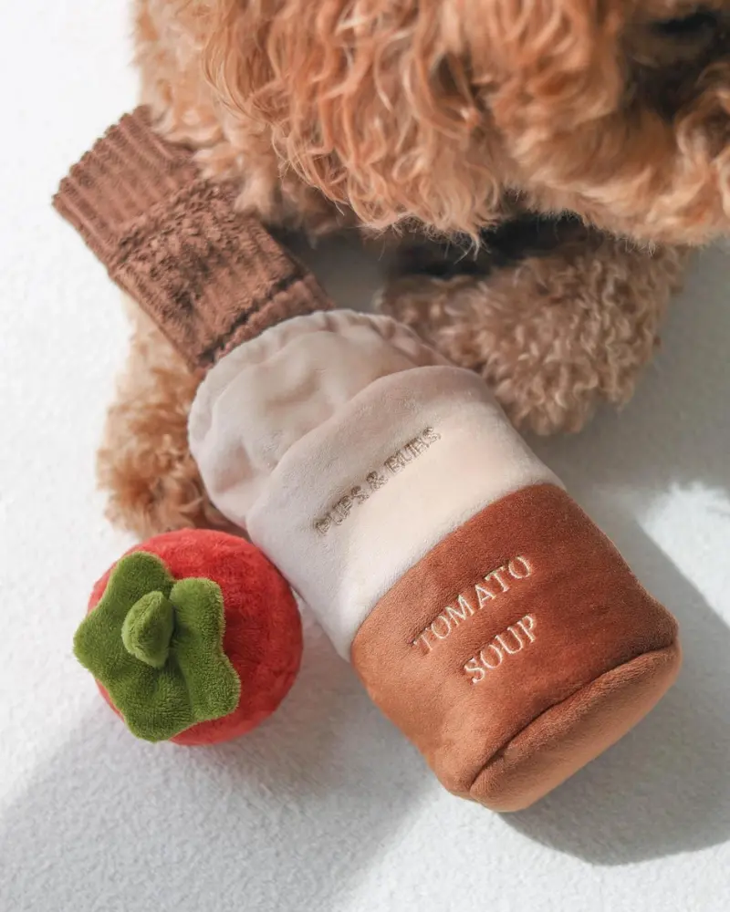 Tomato Soup Nosework Dog Toy 1