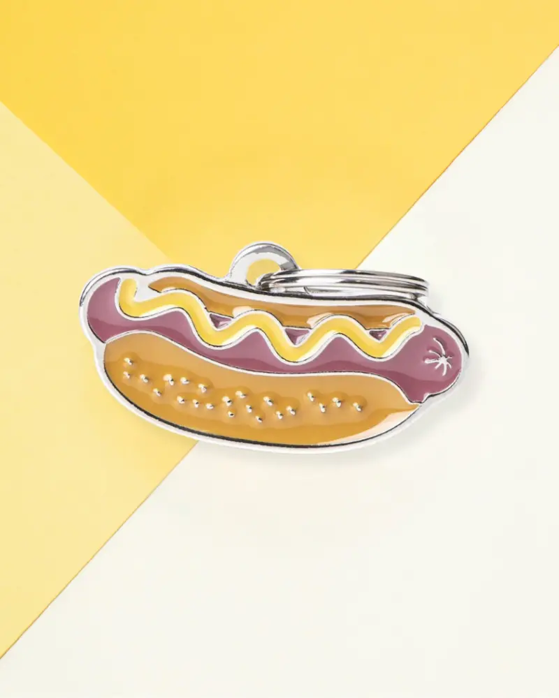 Hot Dog Custom Pet Id Tag 1