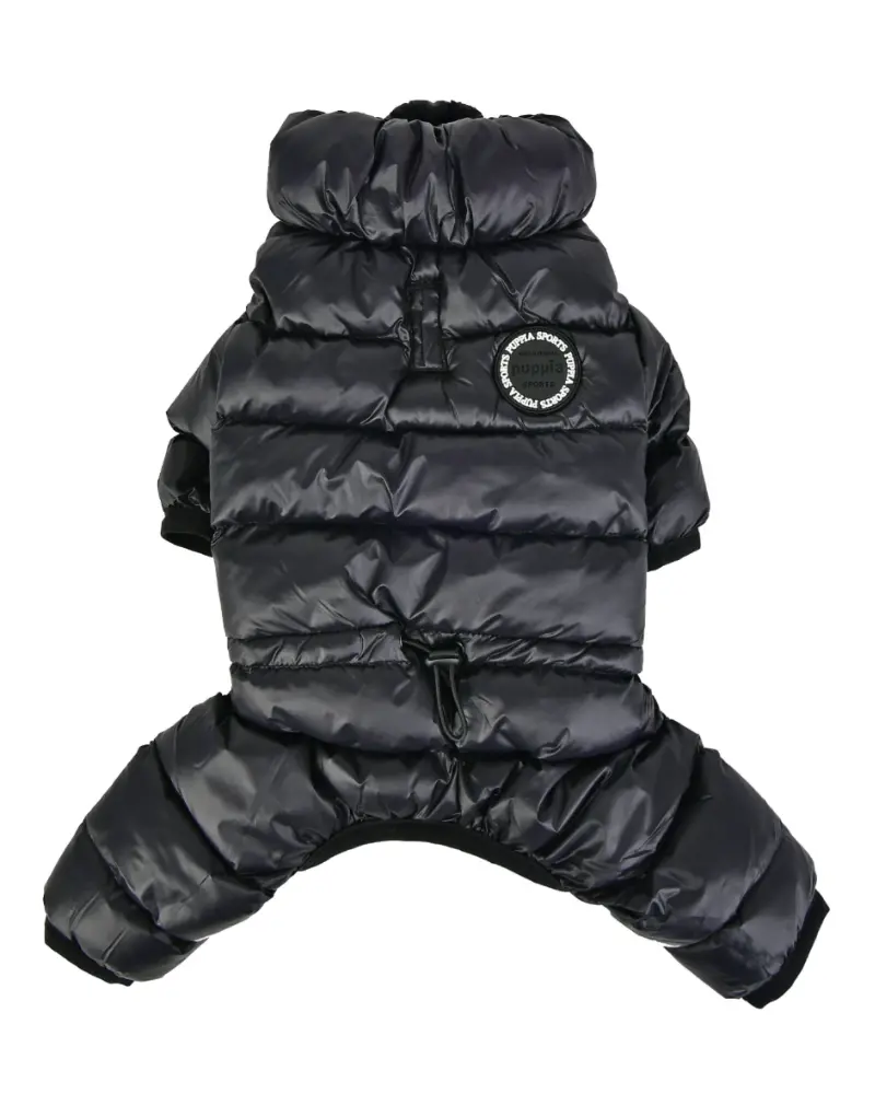 Ultra Light Winter Puffer Jumpsuit In Black (Final Sale) 1