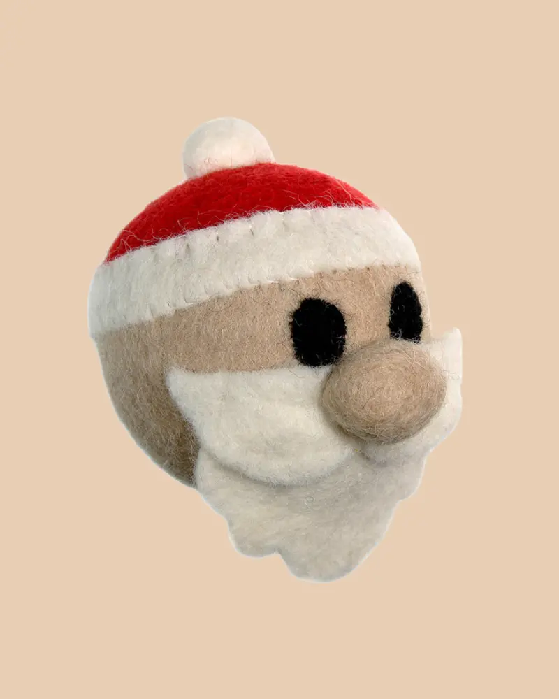 Wooly Santa Dog Toy 1
