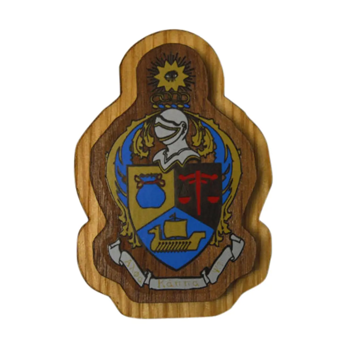 Alpha Kappa Psi Large Wood Crest 1