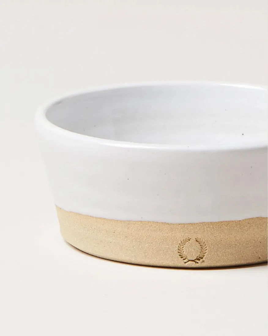 Stoneware Farm Dog Bowl (Made In The Usa) 1