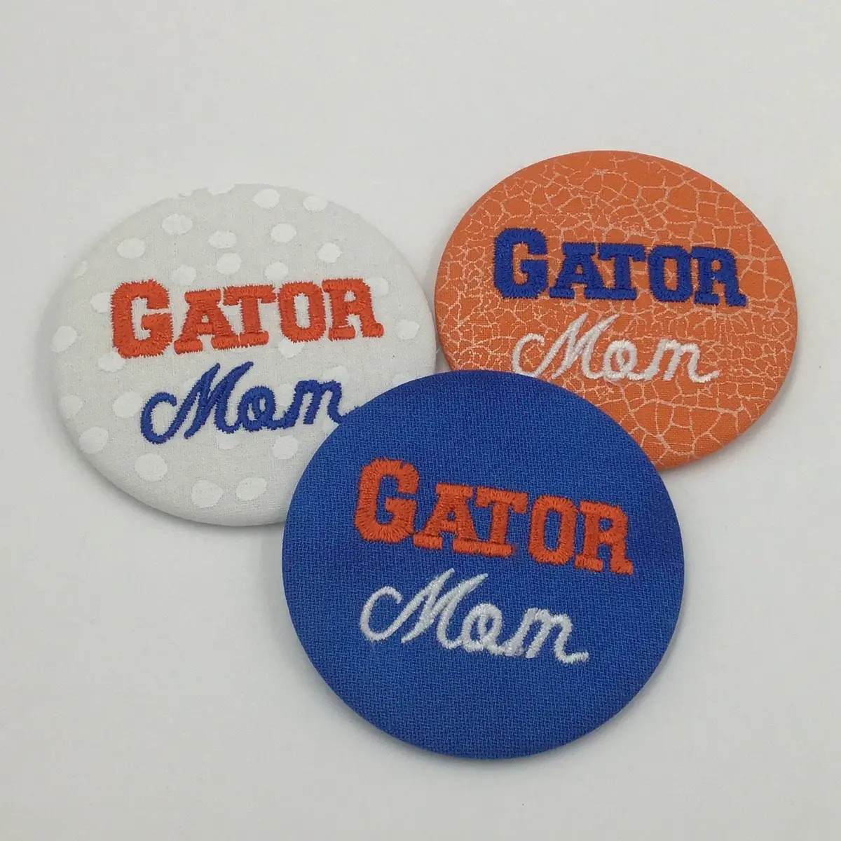 Mom Game Day Embroidered Button 1