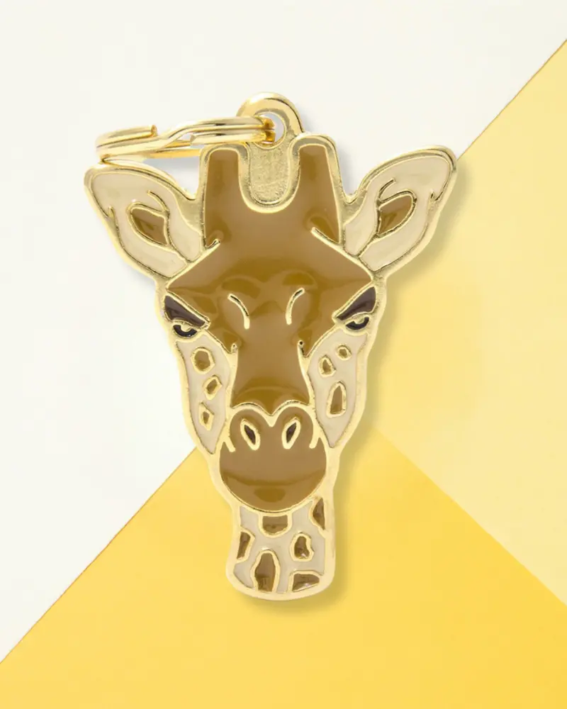 Wild Giraffe Custom Pet Id Tag 1